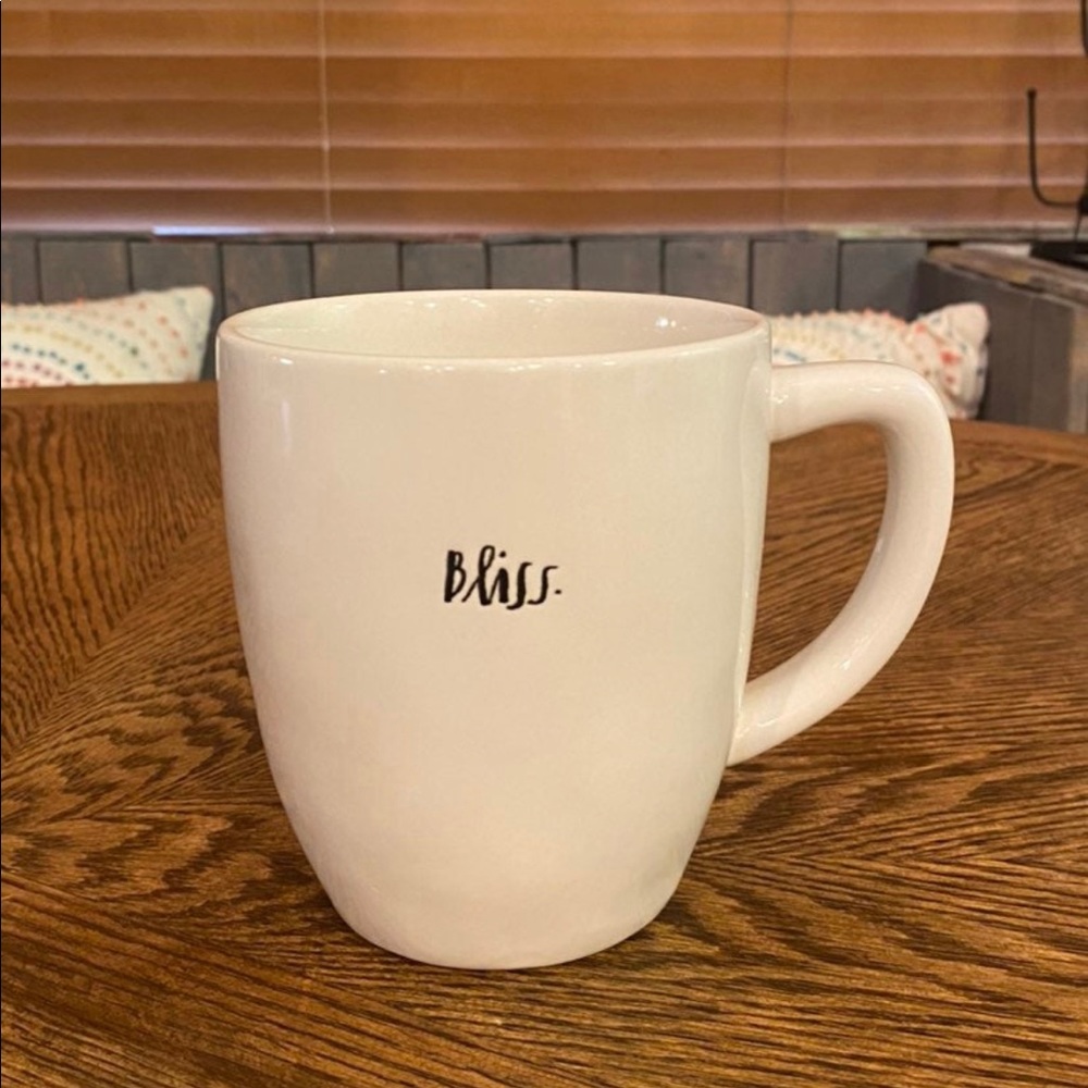 Rae Dunn Magenta BLISS Script Coffee Cup